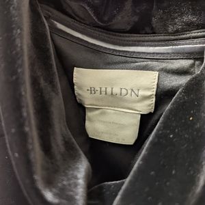 BHLDN Edison Velvet Dress Black 6